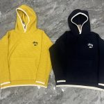 Stussy Sweater Yellow Cotton Pure Cashmere Exquisite Tailoring Winter