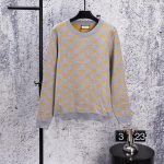 Gucci Sweater Red Jacquard Simple And Elegant Winter