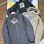 Archaeopteryx Jackets Red Gore-Tex Goose Down Mesh Zippered Pocket