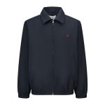 Celine Shirts Red Cotton Pure Silk Wool Blend Embossed Leather High-End Style Embroidery