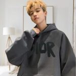 Dior Hoodies Red Cotton Pure Fleece Embroidery