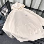 Archaeopteryx Hoodie Red Fleece Winter Embroidery