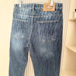 Dior Jeans Ash Denim High-End Style Slim Fit