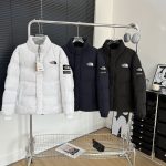 North Outerwear Red Cotton Down Fleece Street Style Winter
