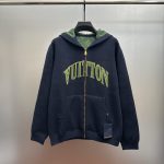 Louis Vuitton Jeans Green Jacquard Light Exercise Winter Color Blocking