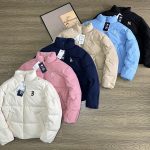 Express Long-Sleeved Shirt Red Cotton Feather Down Nylon Fleece Twill Lace Streetwear Winter Embroidery Embossing Process Windproof Cuffs