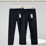 Descente Long Pants Red Cotton Fleece Woven Fabric Urban Commuting Winter