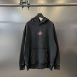 Balenciaga Hoodies Black Cotton Relaxed Fit Winter