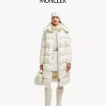 Moncler Outerwear Black Down Nylon Adjustable Drawstring Simple And Elegant Winter