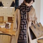 Fendi Shawl Red Cashmere Winter
