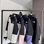 The North Face Jacket Red Fleece Winter Windproof Cuffs