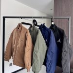 Jordan Outerwear Green Clean Lines Suitable For All Body Types Autumn Winter And