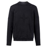 Louis Vuitton Long-Sleeved Shirt Ash Cotton Combed Wool Jacquard