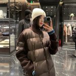 Monk Down Jacket Blue Warm Tone Winter Patch