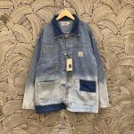 Carhartt Outerwear Red Denim Retro Patch