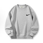 Nike T-Shirts Ash Cotton Pure Fleece Fabric