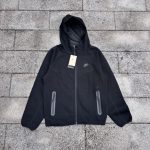 Nike Outerwear Red Cotton Fleece Autumn Winter And