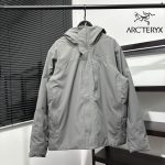 Archaeopteryx Coat Red Cotton Down Microfiber Winter Embroidery Side Pockets