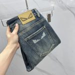 Fendi Jeans Ash Denim Exquisite Workmanship Autumn Early