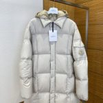 Moncler Down Jacket Black Nylon Fabric Clean Lines Sophistication