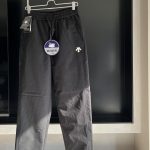 Descente Trousers Ash Cotton Goose Down Fleece Winter Slim Fit Adjustable Waistband