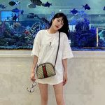 Gucci Short-Sleeved Shirts Red Silk Summer Winter