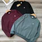 Nike Sweatshirt Red Cotton Pure Fleece Embroidery