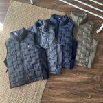 Ralph Lauren Vest Red Duck Down Fleece Autumn Winter And Zippered Pocket