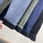 Lululemon Trousers Green Fleece Simple And Versatile Suitable For All Body Types Autumn Winter