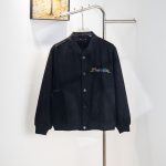 Louis Vuitton Jacket Red Cotton Twill Suede Embroidery