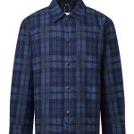 Louis Vuitton Shirt Blue Jacquard Ribbed Fabric Denim