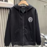 Chrome Hearts Coat Red Cotton Fleece