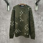 Louis Vuitton Long-Sleeved Shirt Red Plush Jacquard Spring Winter Early Pattern
