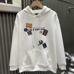 Louis Vuitton Hoodie Silver Cotton Fleece Winter