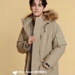New Balance Outerwear Red Duck Down Winter Slim Fit Embroidery