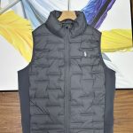 Ralph Lauren Vest Red Duck Down Fleece Autumn Winter And Zippered Pocket