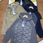 Ralph Lauren Down Jacket Red Cotton Air Duck Easy To Match Matte Fabric Down-Proof Patch