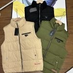 Prada Outerwear Red Goose Down Nylon Microfiber Fabric Soft And Gentle