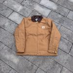 Carhartt Outerwear Red Cotton Pure Twill Corduroy Fabric Winter