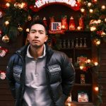 Descente Long-Sleeved Red Silk Feather Duck Down Adhesive Nylon Velvet Imitation Leather Pu 3D Cutting Embroidery Color Blocking