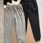 Under Armour Long Pants Red Cotton Combed Fleece All-Day Comfort Autumn Winter And Even Stitching
