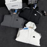 Adidas Down Jacket Black Feather Duck Exquisite Workmanship Winter
