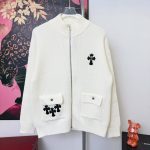 Chrome Hearts Coat Red Wool Autumn Winter