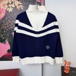 Louis Vuitton Coat Red Wool Jacquard Autumn Winter Embroidery Patch