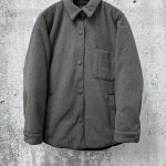 Miu Jacket Ash Cashmere Goose Down Duck Polyester Embroidery