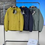 Archaeopteryx Outerwear Red Cotton Silk Down Fleece Water-Repellent Fabric Outdoor Windproof Autumn Winter And