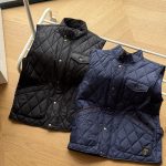 Ralph Lauren Vest Blue Cotton Polyester Corduroy