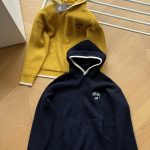 Stussy Sweater Red Cotton Pure Cashmere Jacquard