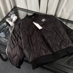 Adidas Jacket Green Cotton Down Winter