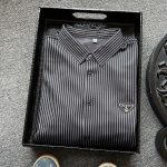 Prada Long-Sleeved Shirt Red Fleece Soft Business